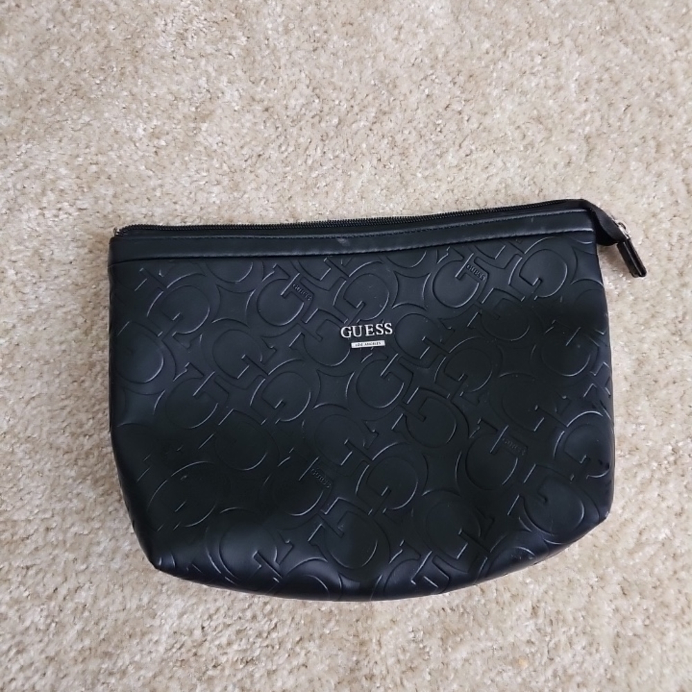 GUESS Black Embossed Pouch